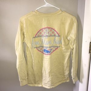 pastel yellow anna maria island long sleeve tee